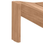 Ashland Teak Outdoor Adirondack Ottoman - Image 3