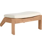 Ashland Teak Outdoor Adirondack Ottoman - Image 15