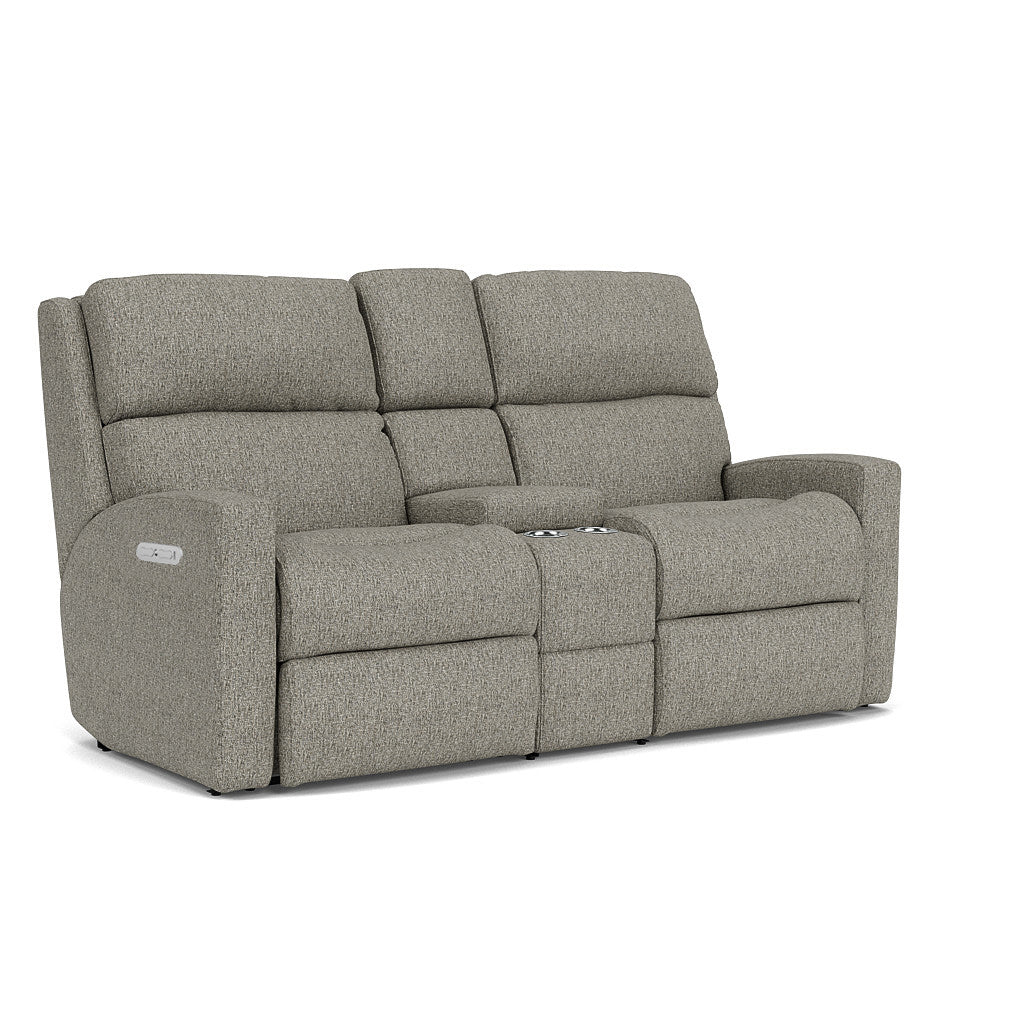 2900601H-105406089 Catalina Fabric Power Reclining Loveseat with Console & Power Headrests - Image 1
