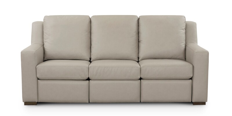 Somers Leather Track Arm Reclining Sofa