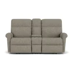 Davis Fabric Power Reclining Loveseat with Console & Power Headrests - Image 3