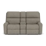 Rio Fabric Reclining Loveseat with Console - Image 6