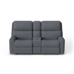 Rio Fabric Reclining Loveseat with Console - Image 7