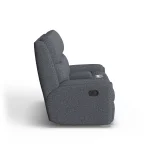 Rio Fabric Reclining Loveseat with Console - Image 9