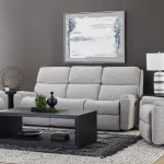 Rio Fabric Power Reclining Sofa with Power Headrests - Image 3