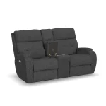 Strait Fabric Power Recliner with Power Headrest & Lumbar - Image 12