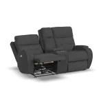 Strait Fabric Power Recliner with Power Headrest & Lumbar - Image 13