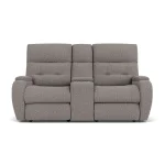 Strait Fabric Power Recliner with Power Headrest & Lumbar - Image 4