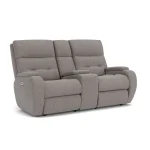 Strait Fabric Power Recliner with Power Headrest & Lumbar - Image 7