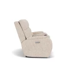Strait Fabric Power Recliner with Power Headrest & Lumbar - Image 10