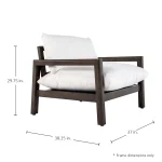 Monterey Wrought Aluminum Outdoor Lounge Chair - Image 9