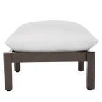 Monterey Wrought Aluminum Outdoor Ottoman - Image 7