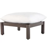 Monterey Wrought Aluminum Outdoor Ottoman - Image 8
