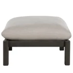 Monterey Wrought Aluminum Outdoor Ottoman - Image 9