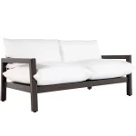 Monterey Wrought Aluminum Outdoor Sofa - Image 3