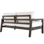 Monterey Wrought Aluminum Outdoor Sofa - Image 4