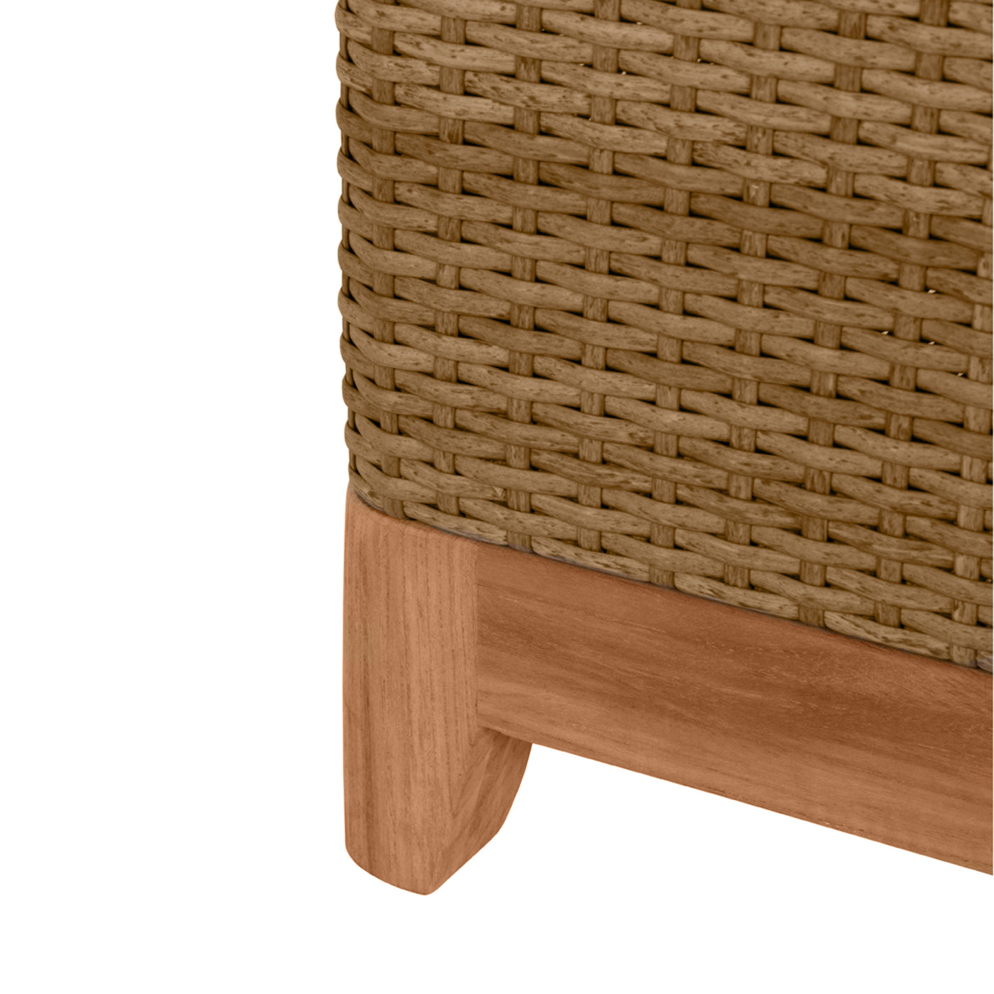 N-dura Resin Wicker Outdoor Buffet Storage Table 5 Shelves