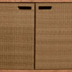 Chesapeake N-dura Resin Wicker Outdoor Console 4 Shelves - Image 7