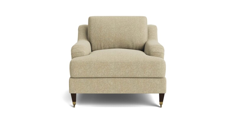 Stockten English Arm Chair with Casters
