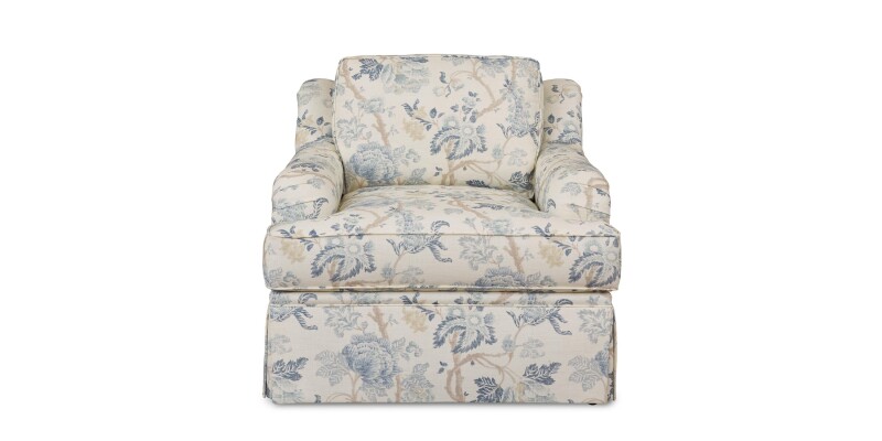 Stockten English Arm Skirted Chair