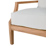 Haley Teak Outdoor Lounge Chair Latticework Back - Image 8