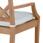 Haley Teak Outdoor Latticework Bench 48 In.
