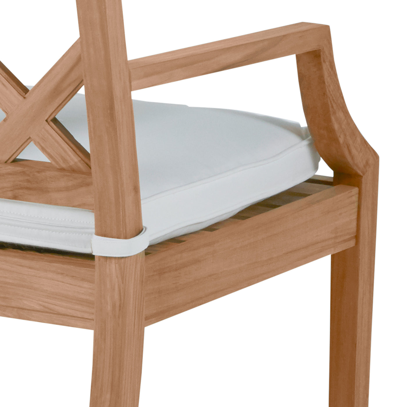 Haley Teak Outdoor Latticework Bench 48 In.