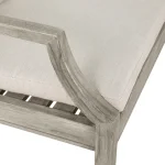 Haley Teak Outdoor Latticework Bench 48 In. - Image 11