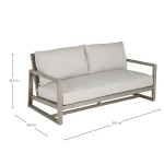 Avondale Teak Outdoor Loveseat - Image 26