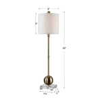 Laton Buffet Lamp, Brass - Image 9