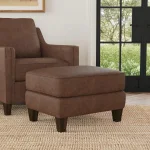 Finley Leather Ottoman - Image 3