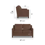 Finley Leather Loveseat - Image 6