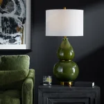 Gourd Table Lamp, Green - Image 3