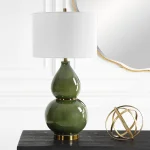 Gourd Table Lamp, Green - Image 4