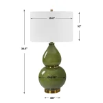 Gourd Table Lamp, Green - Image 10