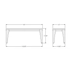 Upright BENCHES 30408B/5187 - Image 4
