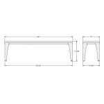 Upright BENCHES 30410B/5187 - Image 3