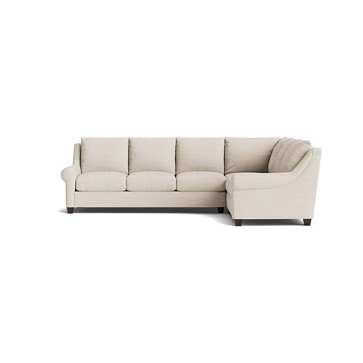 Ellery Roll Arm L-Shaped Sectional