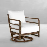 Malibu N-dura Resin Wicker Outdoor Swivel Rocker - Image 10