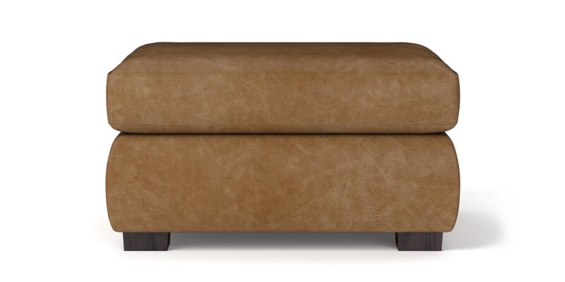 Jamestown Leather Ottoman