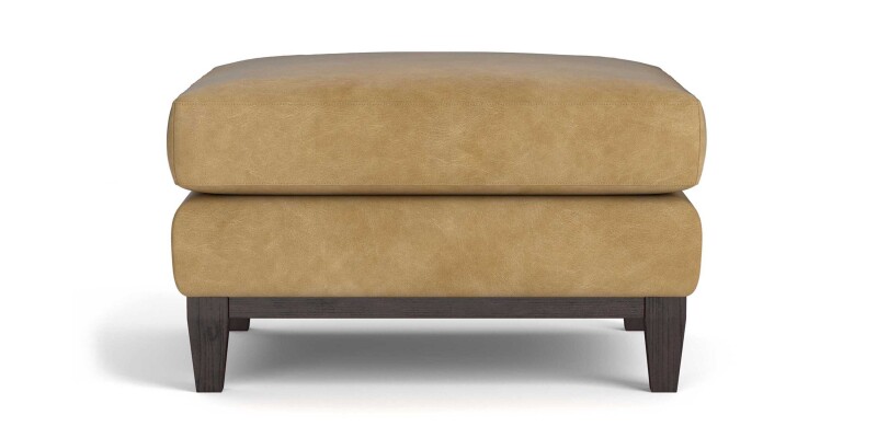 Sanford Leather Ottoman
