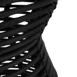 Harris Wicker Round Outdoor Pedestal End Table 22 In. W X 26 In. H - Image 7