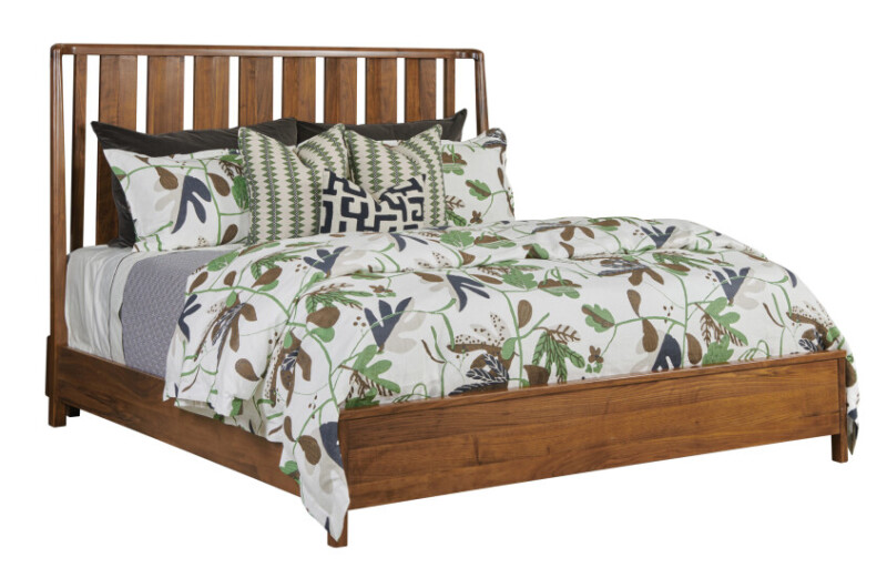 Monogram Walnut 6/6 Ashburn Slat Bed - Complete