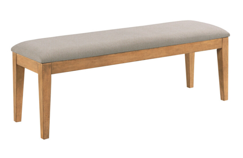 Kafe Upholstered Dining Bench, Cappuccino