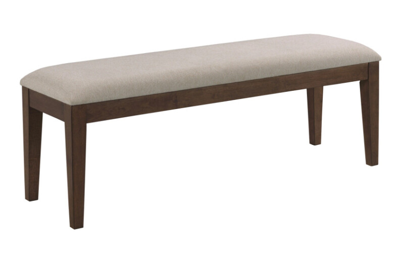 317480M-101378494 Kafe Upholstered Dining Bench, Mocha - Image 1