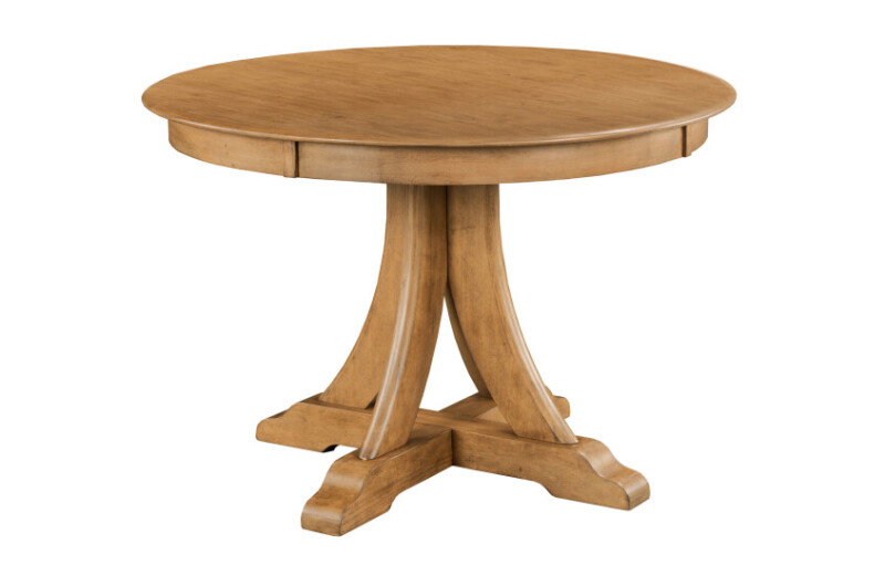 317705C-104386722 Kafe 44" Round Quad Table, Cappuccino - Image 1