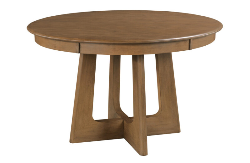 Kafe 54" Round Pedestal Table, Latte