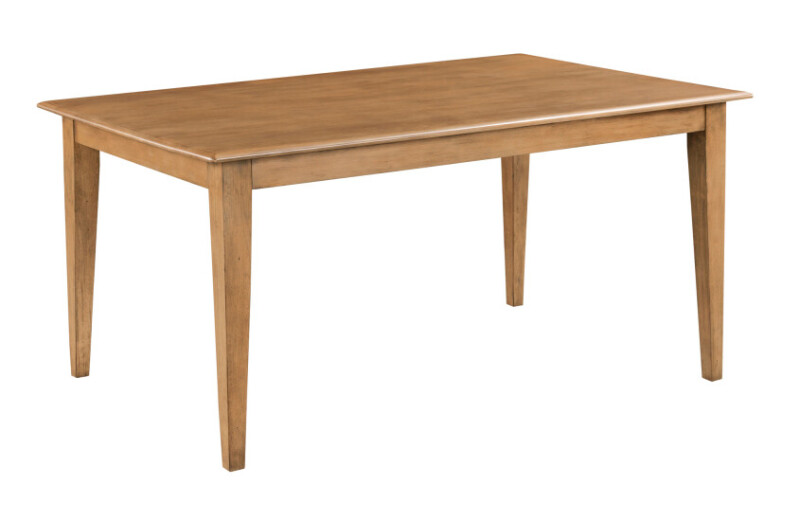 Kafe 60" Rectangular Leg Table, Cappuccino