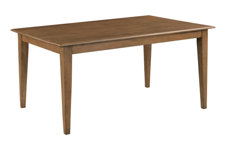 Kafe 60" Rectangular Leg Table, Latte