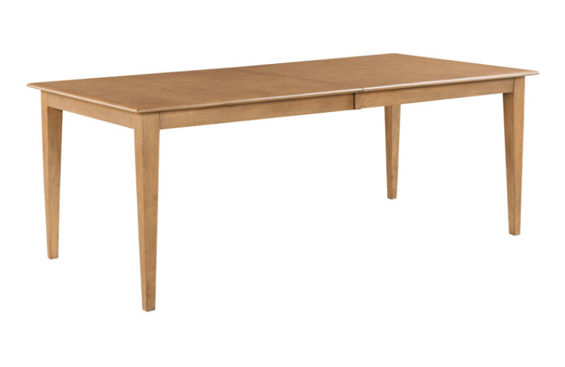 Kafe 80" Rectangular Leg Table, Cappuccino
